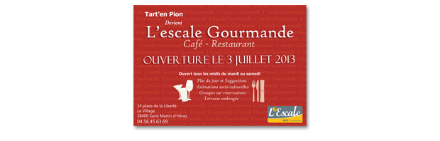 Flyer L'escale gourmande